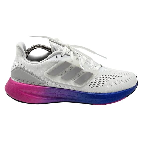 Adidas White Women's Pureboost 22 W Mesh Upper Running Sneakers‎ - Size 10 - Picture 1 of 12